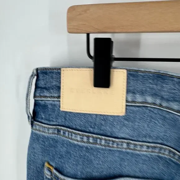 Everlane Original Cheeky Straight Leg Jeans Organic Denim Cropped Size 31S - Picture 8 of 9